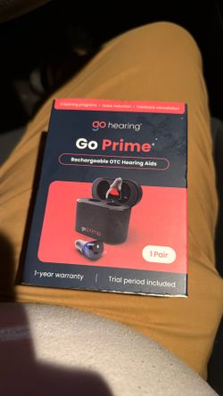 Go Hearing Go Prime Rechargeable Hearing Aids Brand New