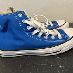 High Top Converse  Blue W9 M7