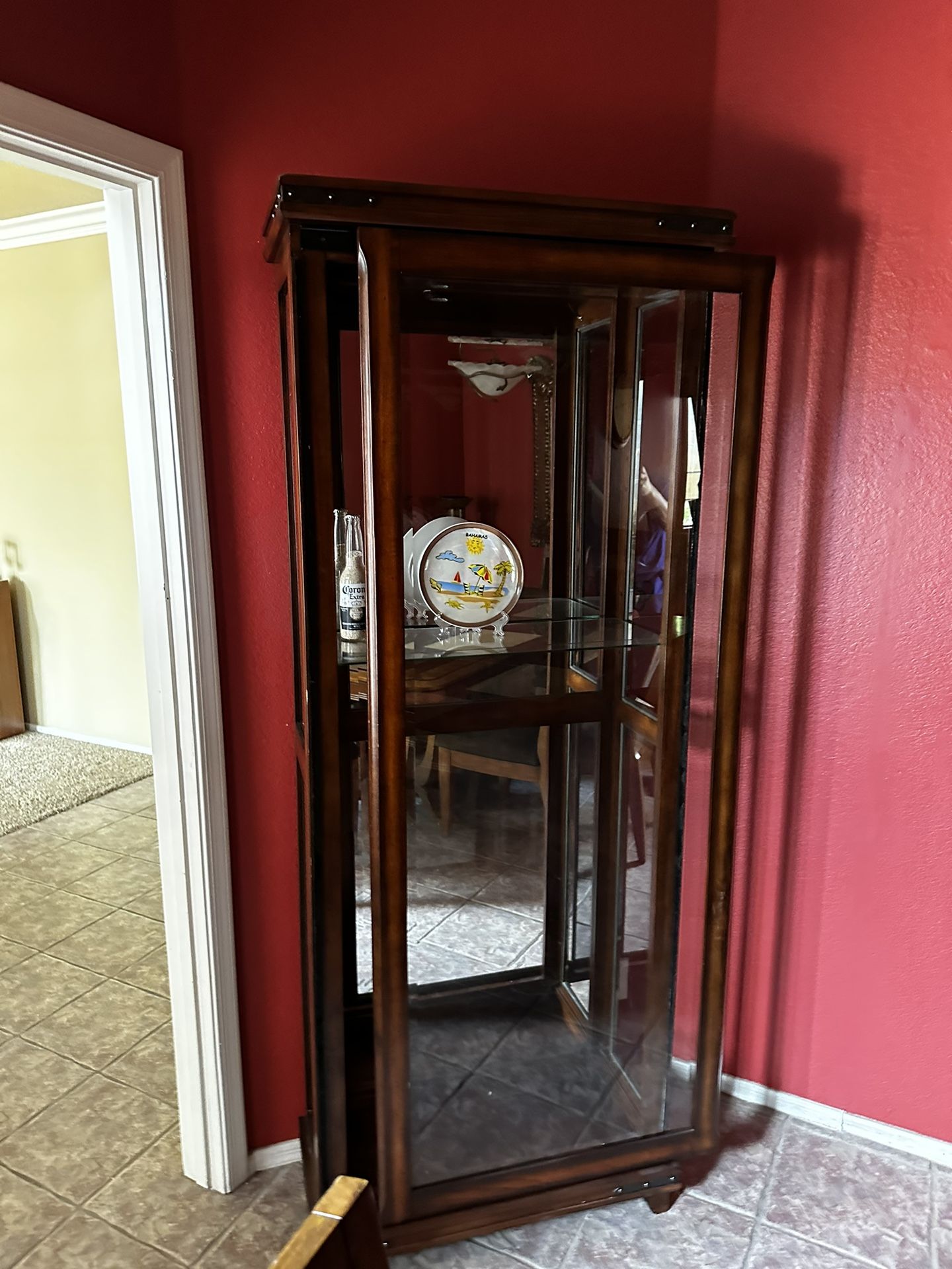 Mahogany Curio Cabinet