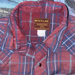 Button Down Shirt With Press Button 