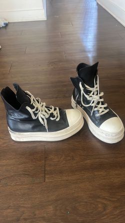 Rick Owen’s Black Temple Mega Bumper size 12