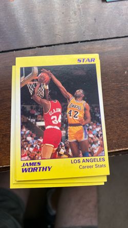 James Worthy Star Basketball Card Los Angeles Lakers