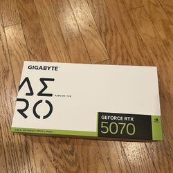 Brand New Gigabyte GeForce RTX 5070 Aero OC 12G Edition