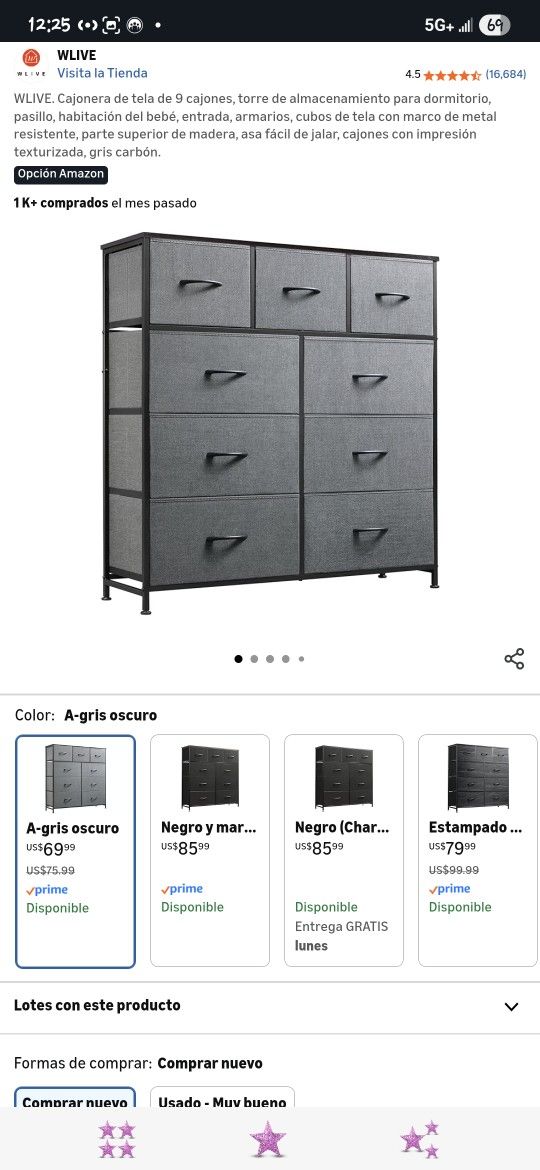 WLIVE 9-Drawer Dresser