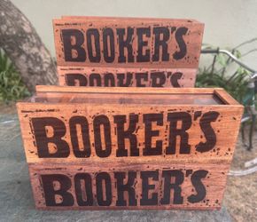 5 Booker's Bourbon Wooden Boxes