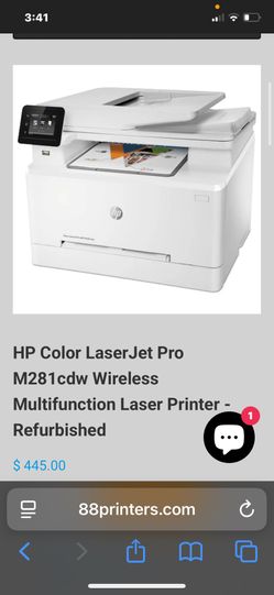 HP color LaserJet Pro MFPM281CDW printer
