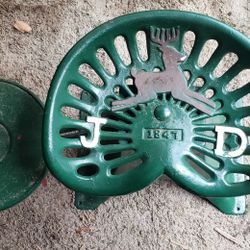 John Deere Vintage Tractor Seat 