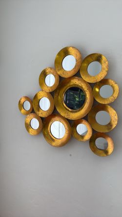 Gold Mirror Wall Art 29x30