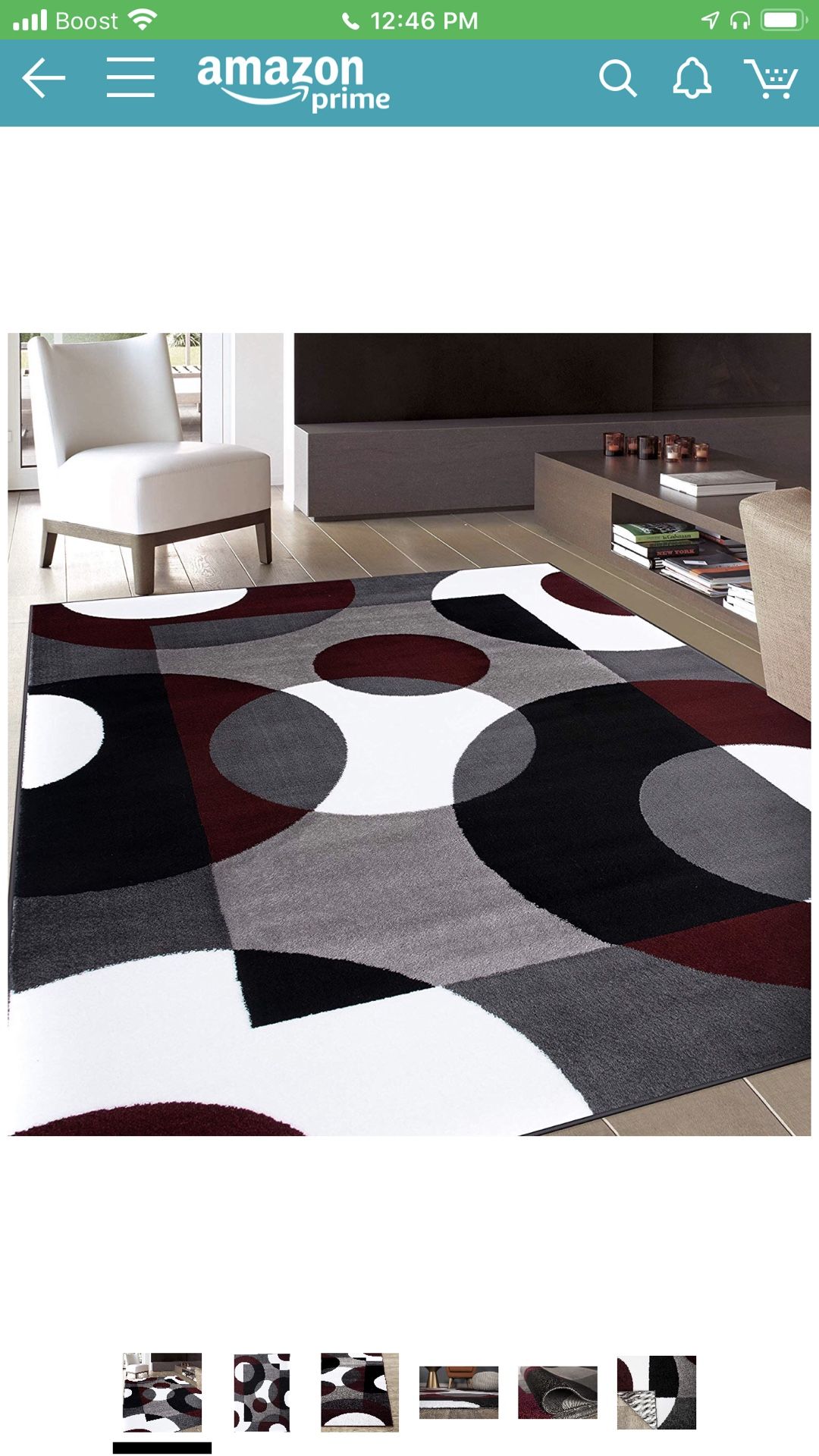 Contemporary Modern Circles Area Rug