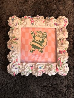 Cake Frosting and Sprinkles Photo Frame 4x4 size
