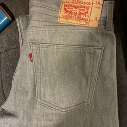 grey levi’s 501s practically new 