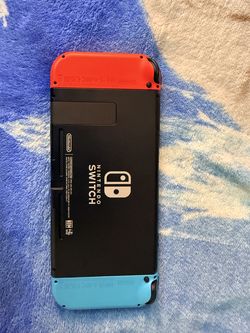 Nintendo Switch – OLED Model with Neon Red and Neon Blue Joy-Cons EXCELLENT CONDITION