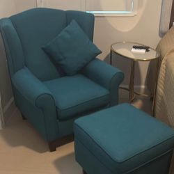 Teal Accent Chair 