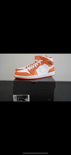 Jordan 1 Mid Metallic Orange Sz 10