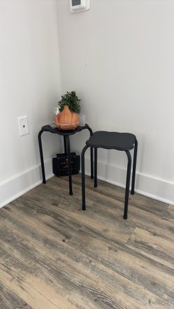2 decorative stools