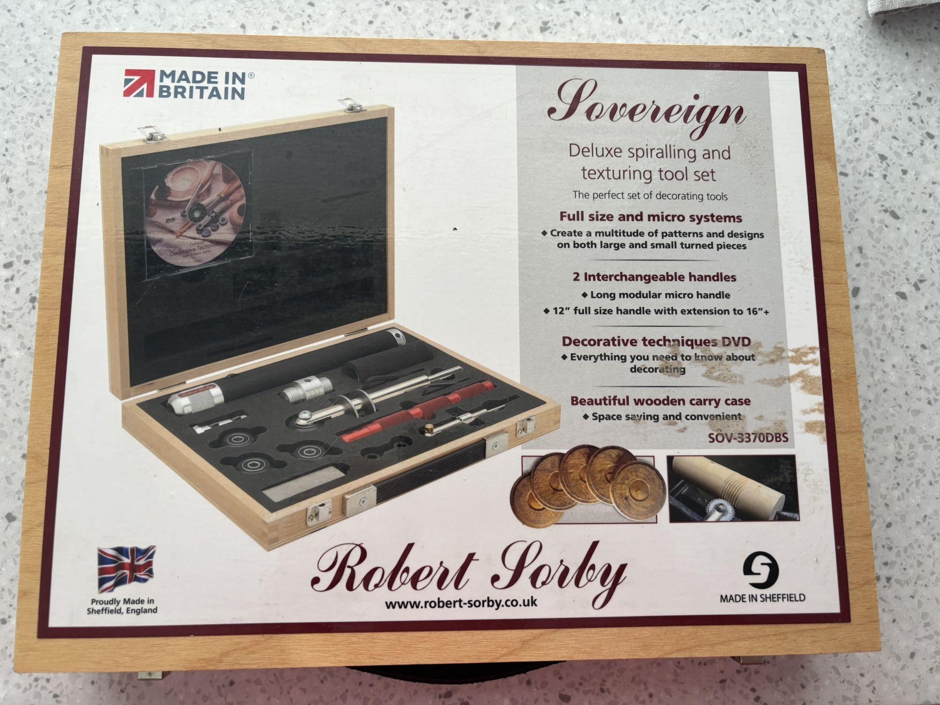 Woodturning Robert Sorby Spiralling And Texturing Set