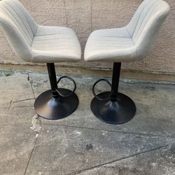 Set of 2 modern swivel bar stools banquitos que Dan vuelta