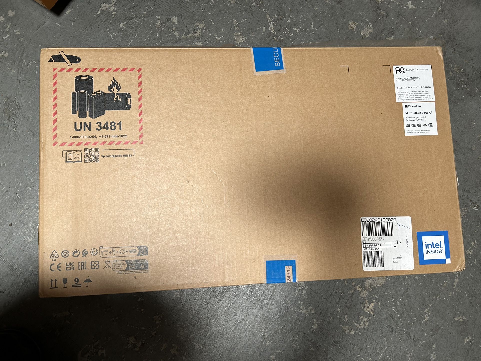 New HP Laptop 8GB+1TB 17inch