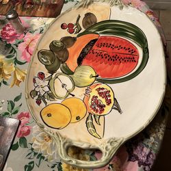 Beautiful Large Ceramic Plate Tray 