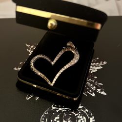 Real 18k Yellow Gold Heart
