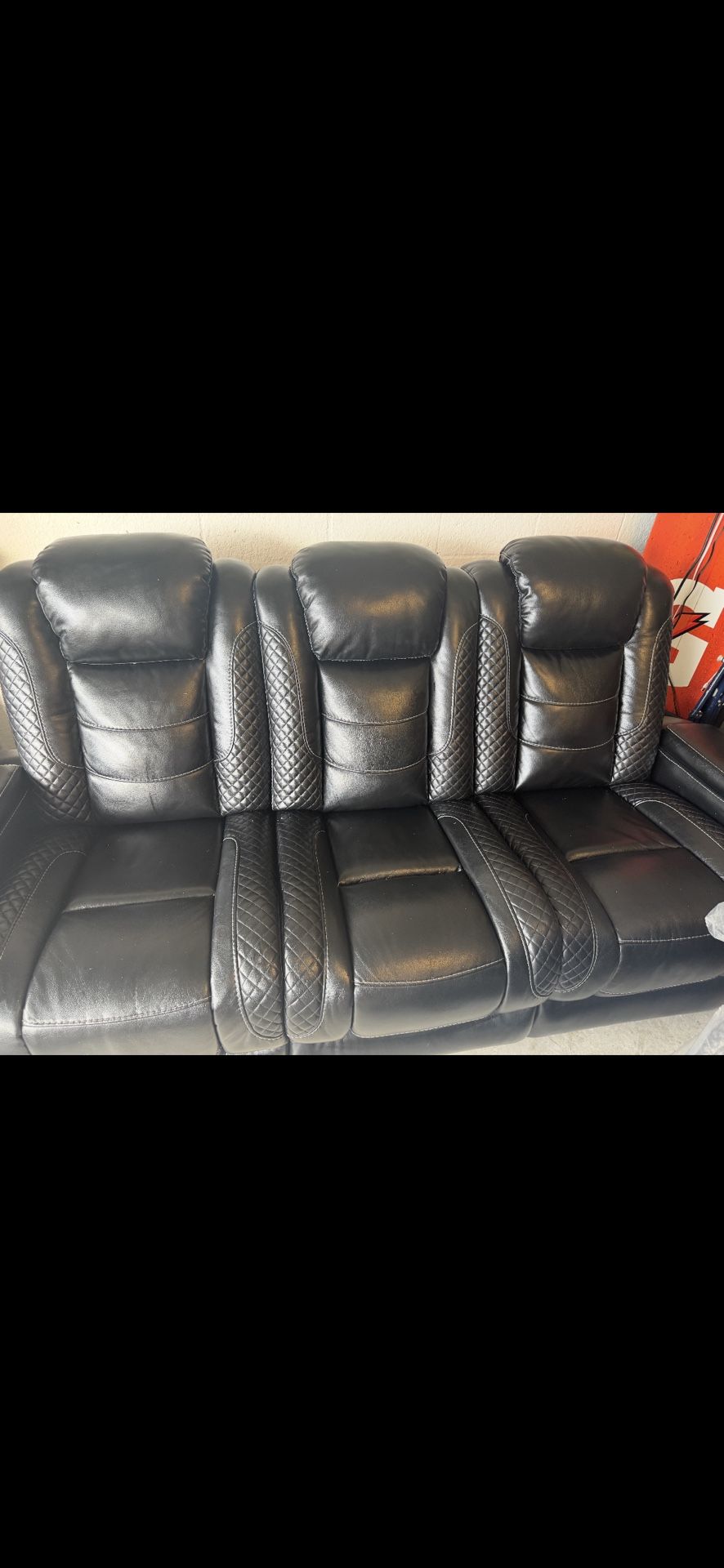 Leather Recliner Couch 