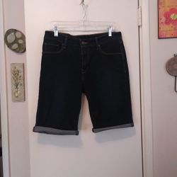 Levi's Womens Navy Jean Shorts Sz 30 Like New