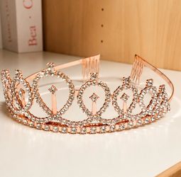 Rose Gold Crown Tiara
