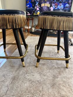 Like new pair mid century modern bar stool