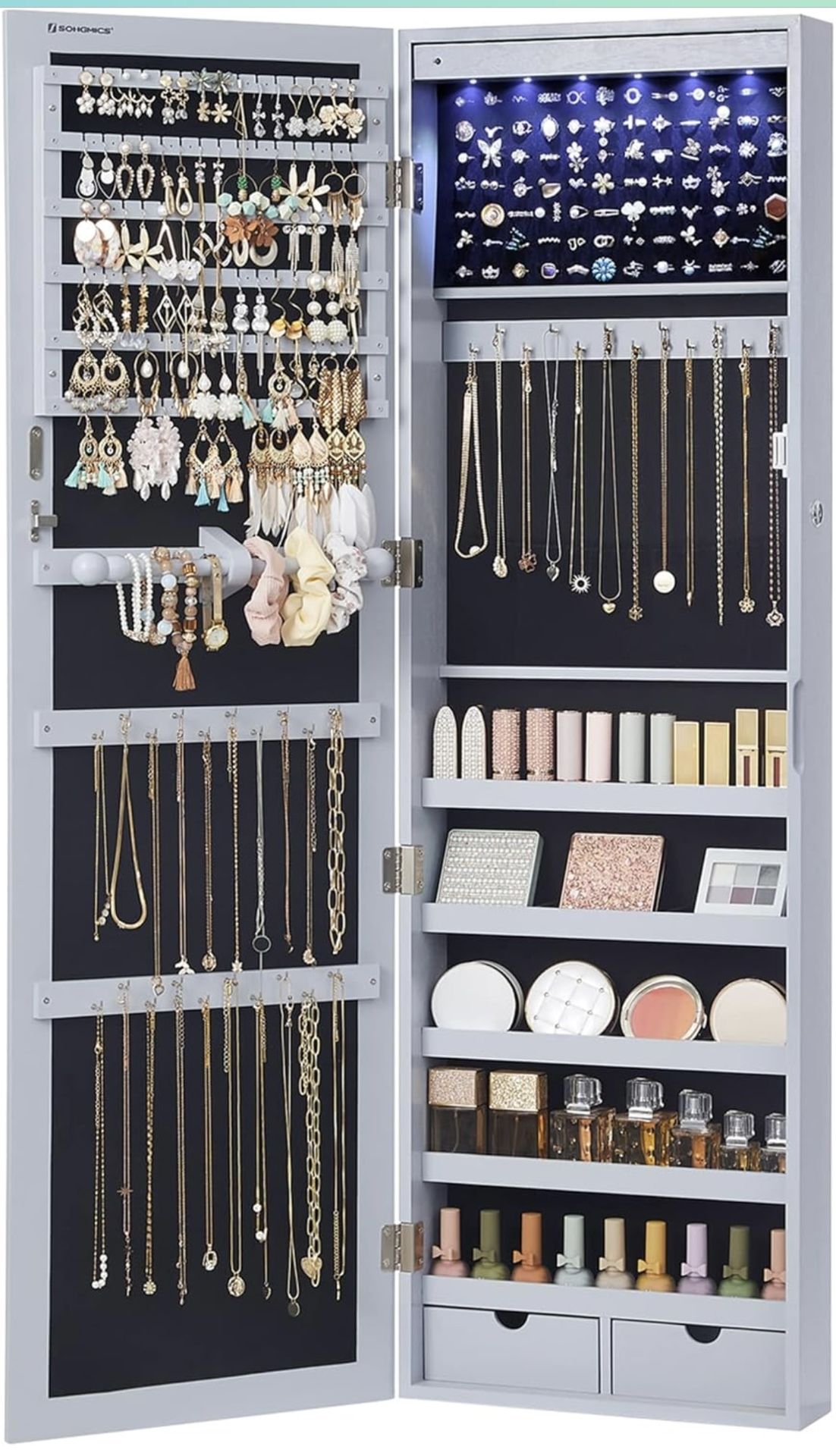 Mirror Jewelry Cabinet - Minor Damage