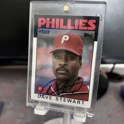Dave Stewart Autographed Card