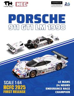 Trends Hobby 1:64 Porsche 911 GT1 Mobil 1 Le Mans 1998