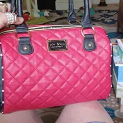 Red And Black Betsey Johnson Purse 