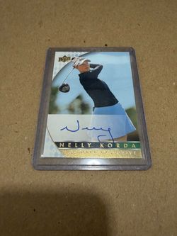 Nelly Korda Upper Deck Employee Exclusive Auto Card