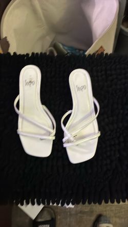 White Strappy Slide Sandals