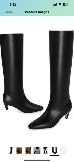 Black Knee High Boots