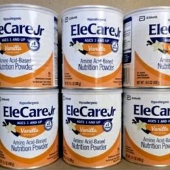 EleCare Jr Vanilla Formula – Unopened & Sealed – Multiple Cases Available