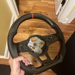 MK7 GTI carbon fiber steering wheel
