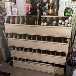 Wooden Vintage Hardware Storage Organizer