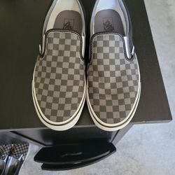 Vans - Checker Plad Black And Grey