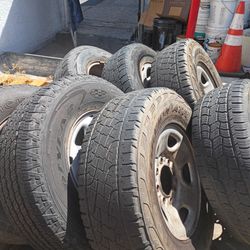 6 tires Goodyear and scorpion