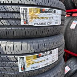 225/65R17 Set Of 4 Hankook Dynapro New Tires 