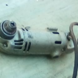 Vintage 1/4" Shorty Drill Made By Black And Decker