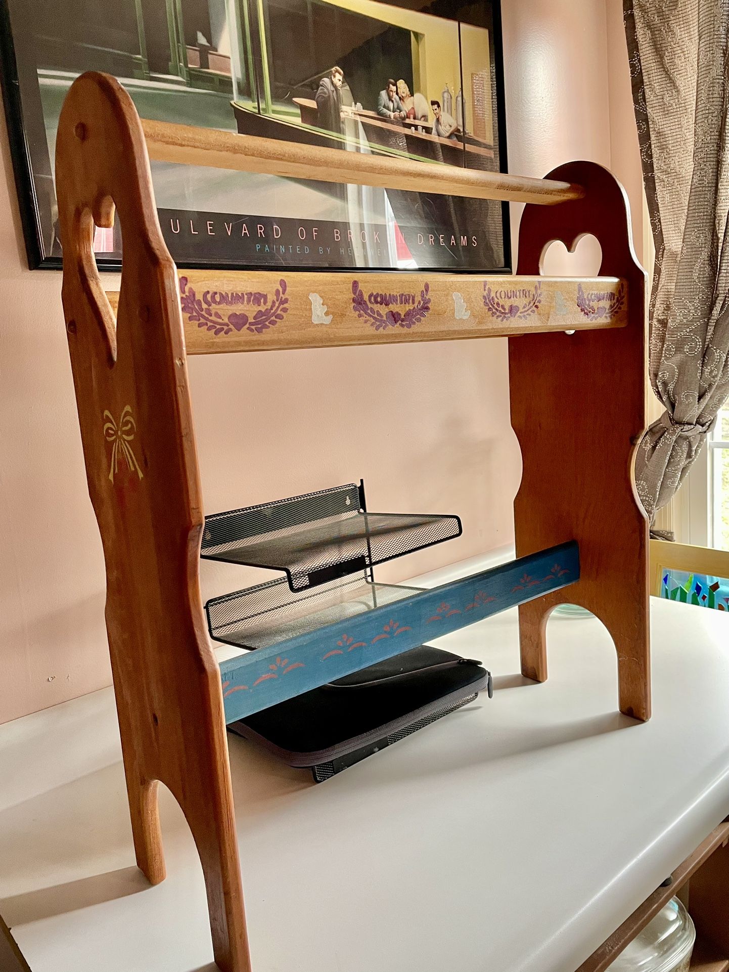 Wooden Blanket/Towel Rack. Great Condition.