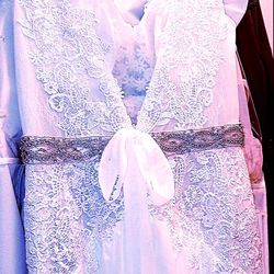 Stacee's White Lace Wedding Dress