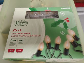 CHRISTMAS LIGHTS 25 FEET IN/OUT New IN BOX