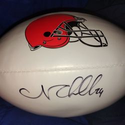 Nick Chubb Signed Autograph The Duke NFL Football Cleveland Browns 