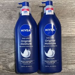 Nivea Original Moisture Body Lotion 16.9 Oz $5 Each 