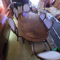 6 piece dining room table and chairs. Thank you so much