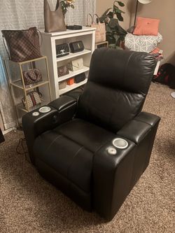 Electric leather recliner