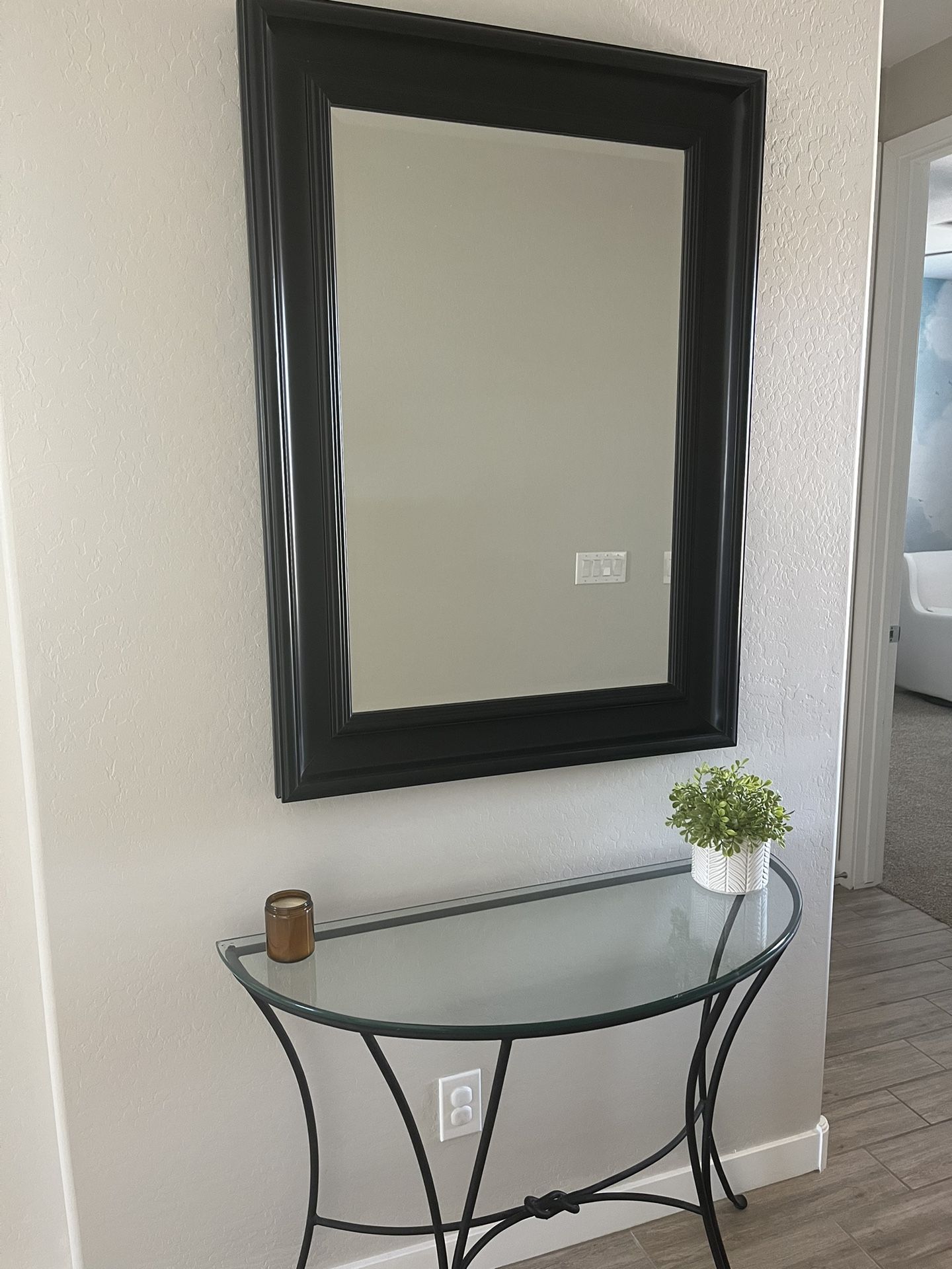 Mirror & Console Table Combo